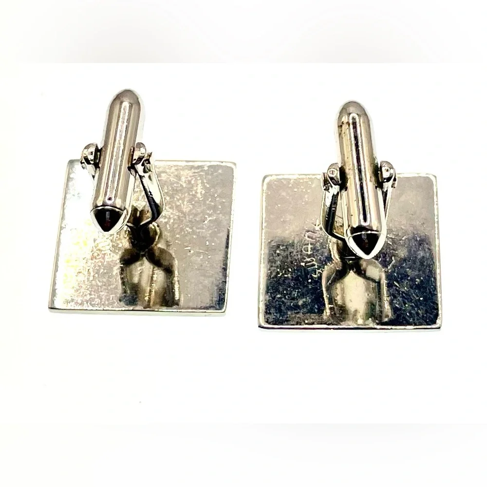 3 for $30 Vintage Signed Swank Silver Tone Cufflinks Raised Scroll Design
